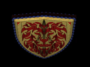 Lion emblem 03 3D Model