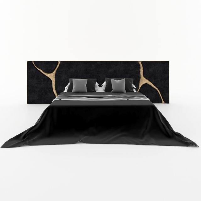 lapiaz black headboard Model 3D .c4d .max .obj .3ds .fbx .stl .blend 