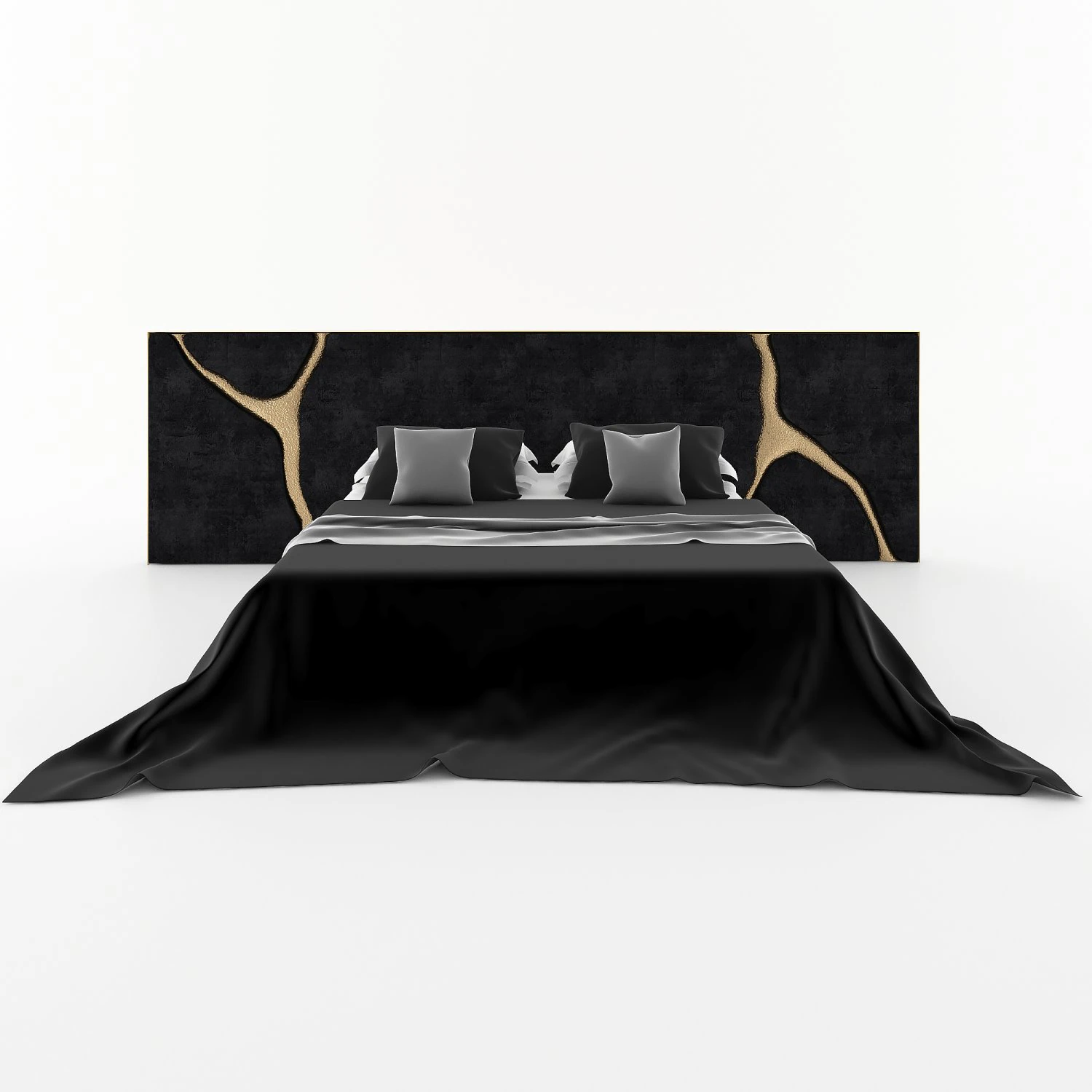 lapiaz black headboard 3D Model .c4d .max .obj .3ds .fbx .stl .blend 