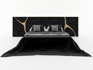 lapiaz black headboard 3D 模型