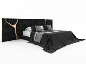 lapiaz black headboard 3D Model