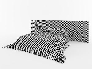 lapiaz black headboard Model 3D