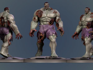 हल्क ज़ुम्बी 3D प्रिंट मॉडल