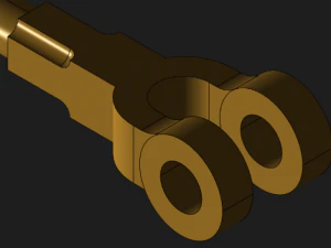 double eye single eye coller 3D Model