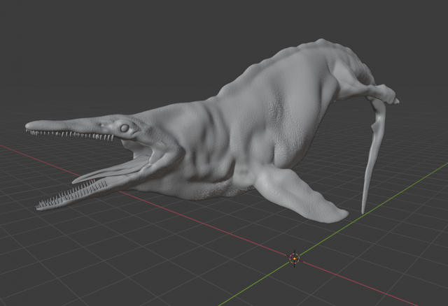 mosasaurus Modello 3D .c4d .max .obj .3ds .fbx .stl .blend 