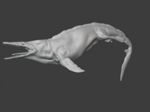 mosasaurus Modello 3D