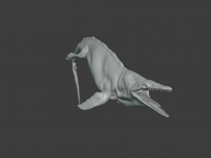 mosasaurus Modello 3D