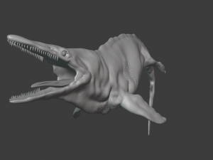 mosasaurus Modello 3D