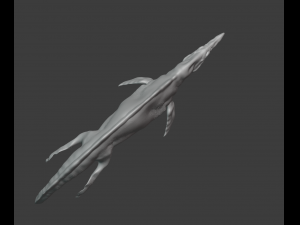 mosasaurus Modello 3D