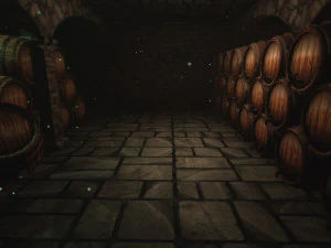 wine cellar set unreal engine project included 3D Model