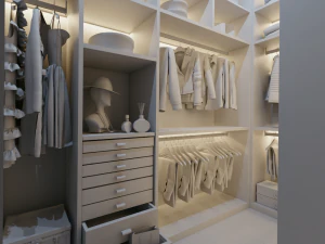 classic walk-in closet - cabina armadio classica 3D Model