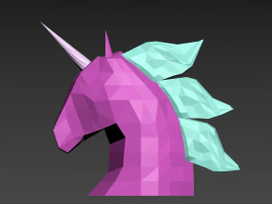 unicorns head 3D Model