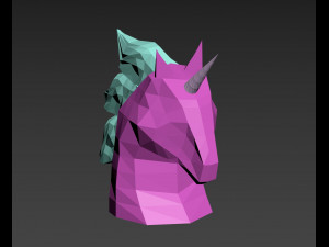 unicorns head 3D 模型