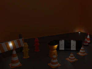 low-poly city traffic pack high detailsated 3D Model