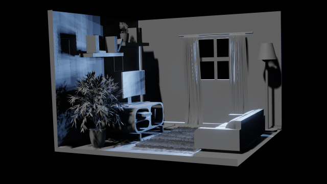 room 3D 模型 .c4d .max .obj .3ds .fbx .stl .blend 