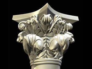 ibu kota singa dari model cetak 3d basilique saint-sernin de toulouse Model Cetak 3D