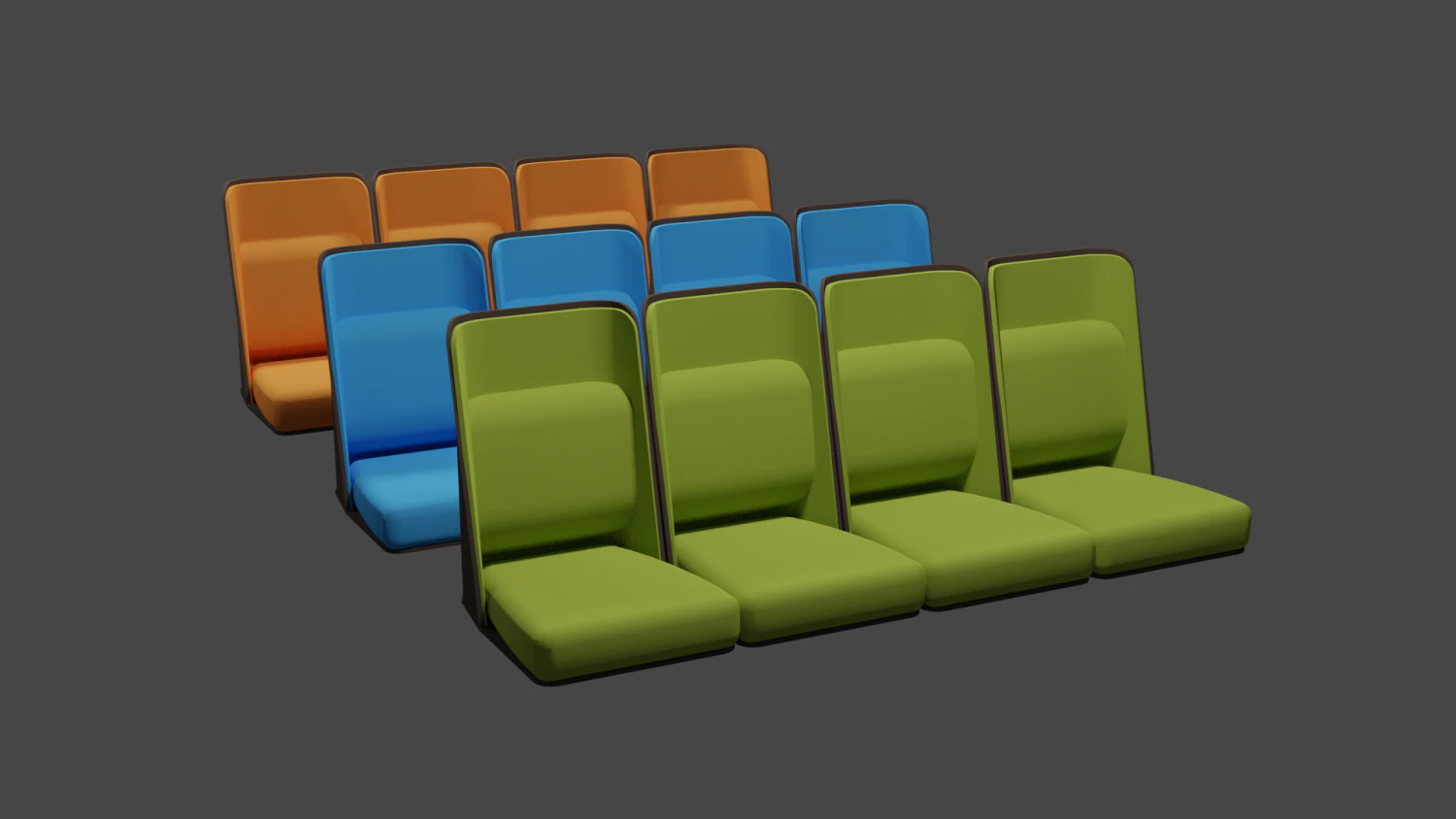 sitting in a tram - bus - march - public transport 3D Model .c4d .max .obj .3ds .fbx .stl .blend 