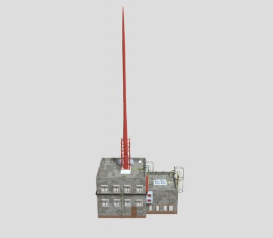 futuristic building 3D Model .c4d .max .obj .3ds .fbx .stl .blend 