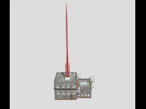 edificio futuristico Modello 3D