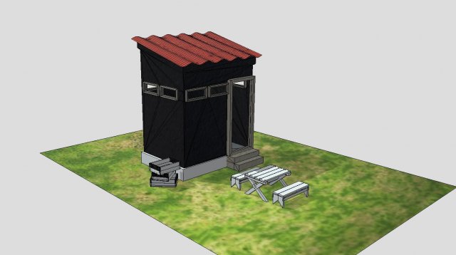 cabin props 3D Модель .c4d .max .obj .3ds .fbx .stl .blend