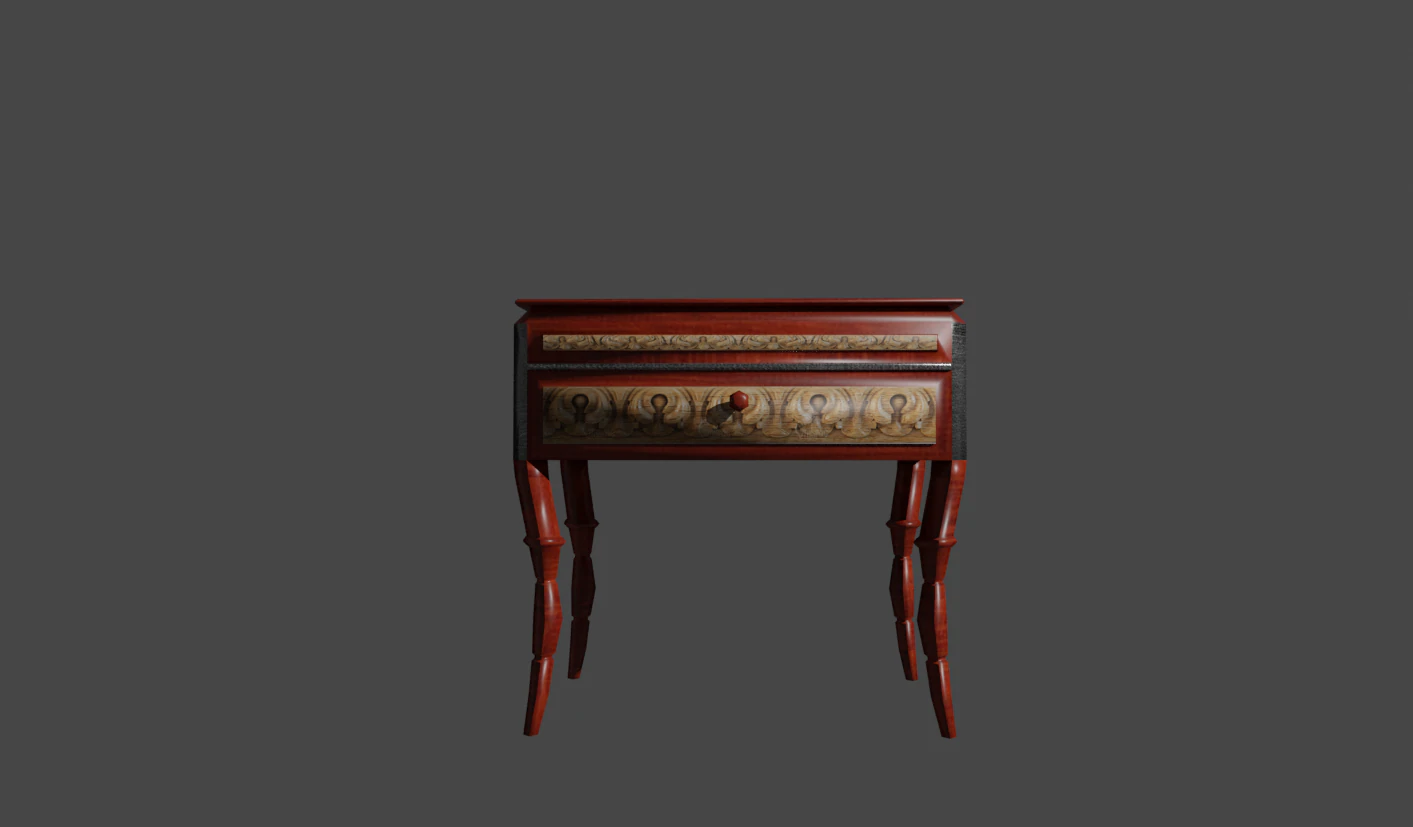 nightstand 3D Model .c4d .max .obj .3ds .fbx .stl .blend