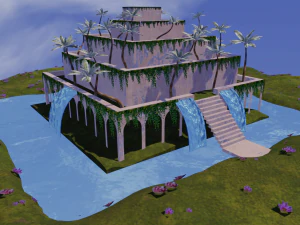 hangende tuinen 3D Model