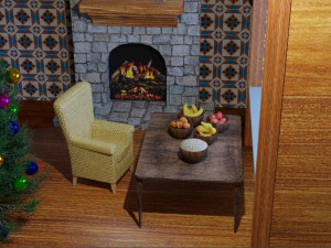 hristmas room Modèle 3D