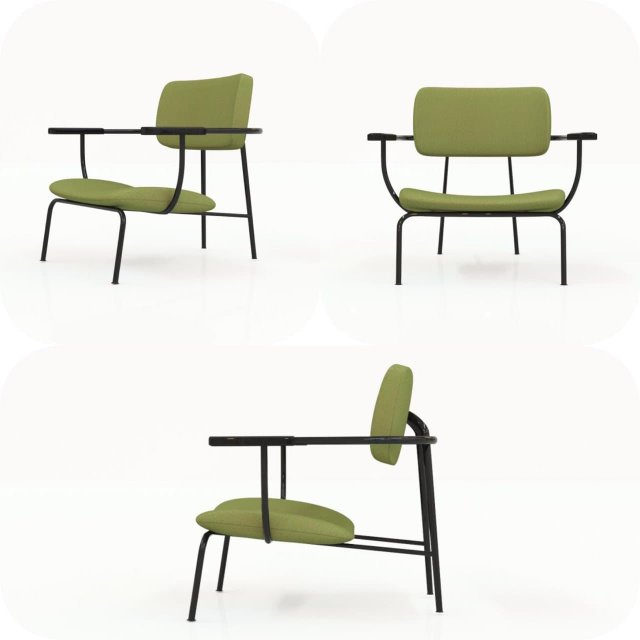 method lounge chair 3D-Modell .c4d .max .obj .3ds .fbx .stl .blend 