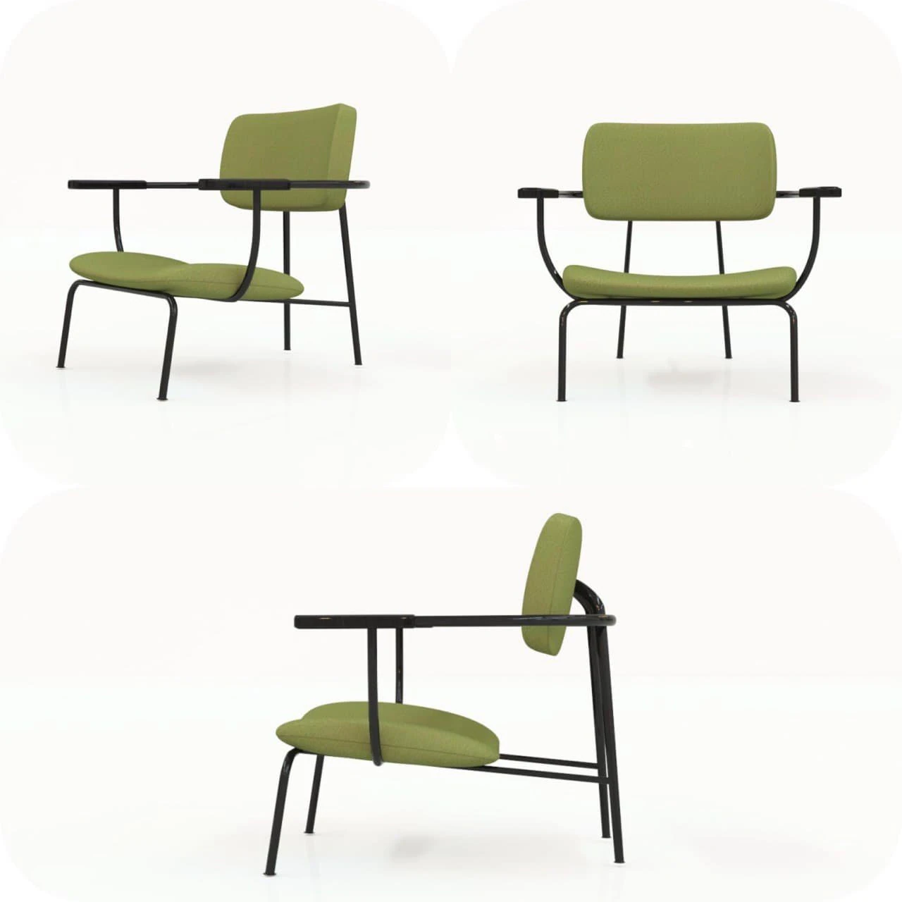 method lounge chair 3D Model .c4d .max .obj .3ds .fbx .stl .blend 