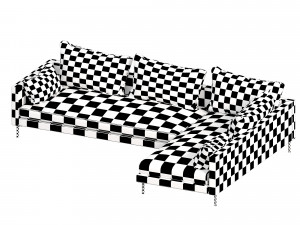 plano sofa Model 3D