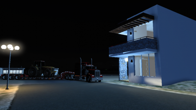 casa de dos pisos 3D Модель .c4d .max .obj .3ds .fbx .stl .blend 