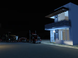 casa de dos pisos Modelo 3D