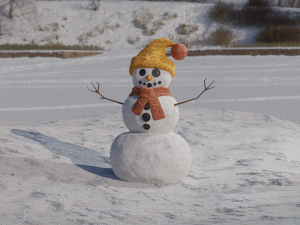snowman - Modelo 3D