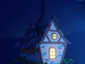 old colourful house - - blender 3D Model