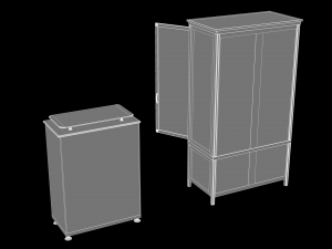 display cabine 3D मॉडल