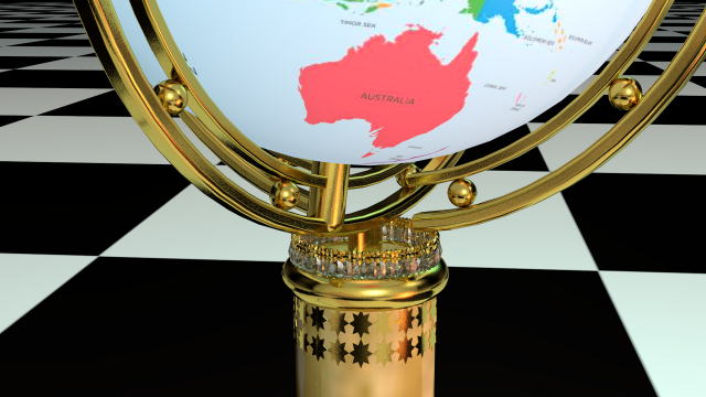 desk globe lighting 3Dモデル .c4d .max .obj .3ds .fbx .stl .blend 