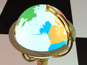 desk globe lighting 3Dモデル