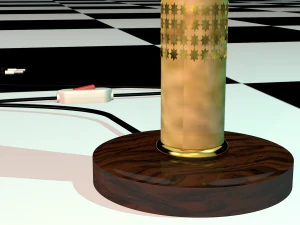 책상 지구 조명 3D 모델