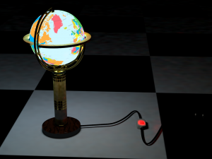 desk globe lighting 3Dモデル