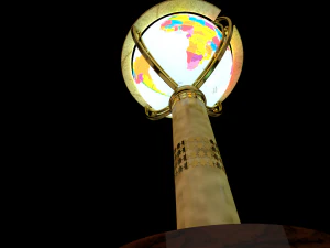 책상 지구 조명 3D 모델