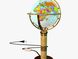desk globe lighting 3Dモデル