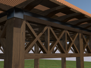 garden stall wight and dustbin 3D Модель