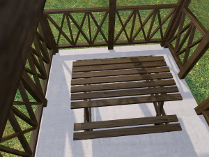 garden stall wight and dustbin 3D Model
