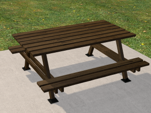 garden stall wight and dustbin 3D Модель