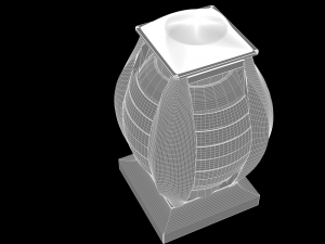 garden stall wight and dustbin 3D Модель