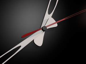 wall clock black hearts 3D 模型