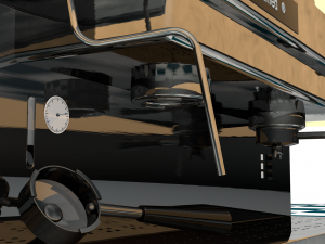 coffee machine two handles 3D मॉडल