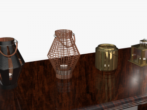 candlesticks 3D Model