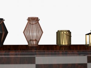 candlesticks 3D 모델