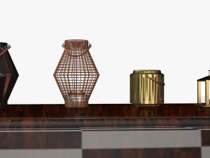 candlesticks 3D Model